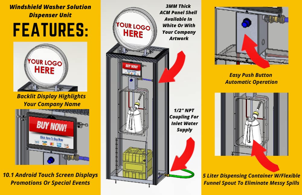 GlassPro+ Clean Shine Kiosk - (Deluxe) - Image 2