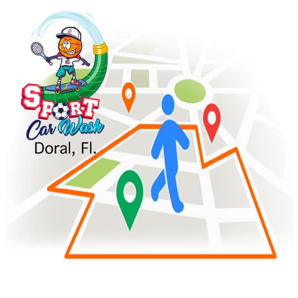 Sport Car Wash - Doral - Lobby and Waiting Area Geofenced Advertising Upgrade